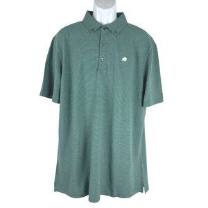 Banana Republic Polo Shirt‎ Mens 2XLT Short Sleeve Green White NWT TP-3539